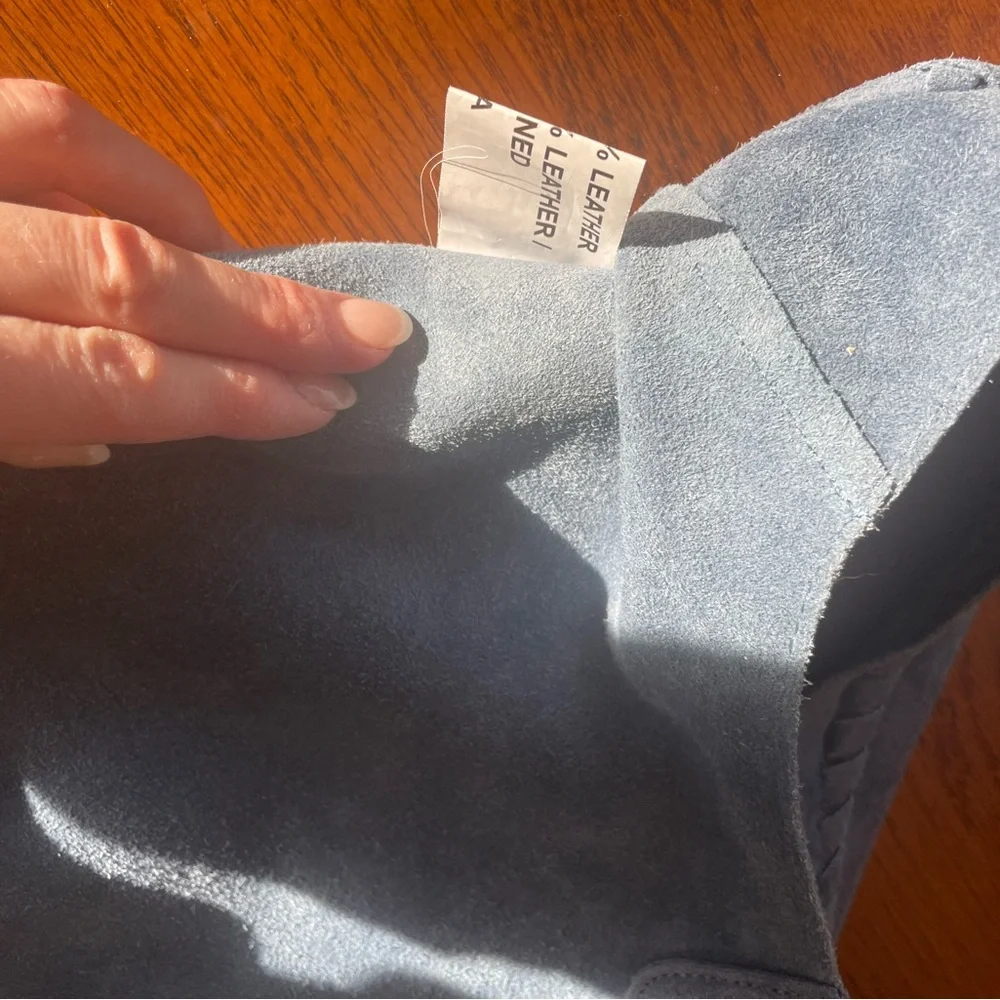 Haute Hippie Blue Suede Purse - Picture 11 of 15